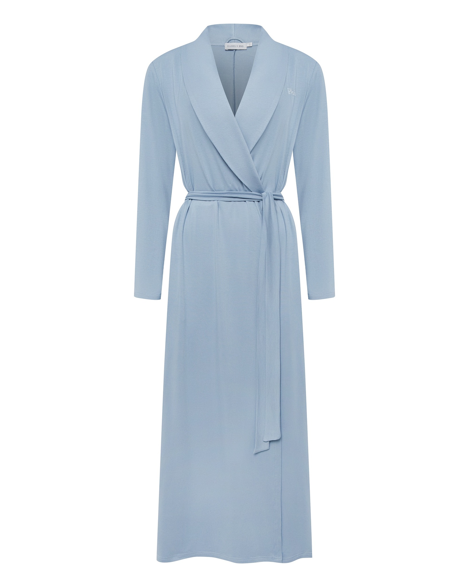 Платье-халат на поясе