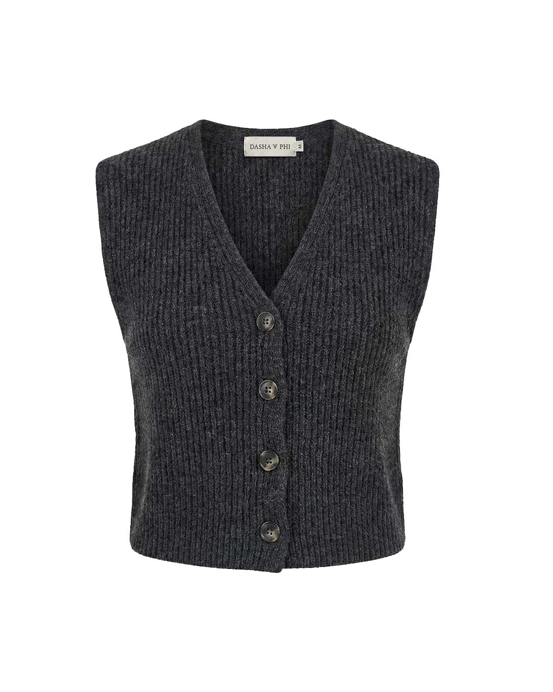 Вязаный жилет