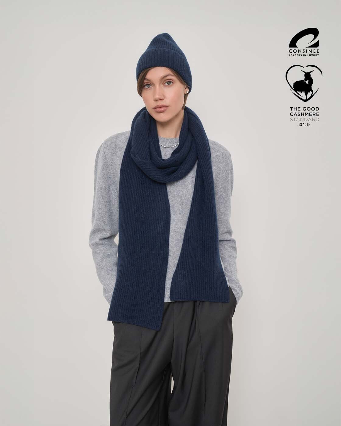 Длинный шарф из кашемира