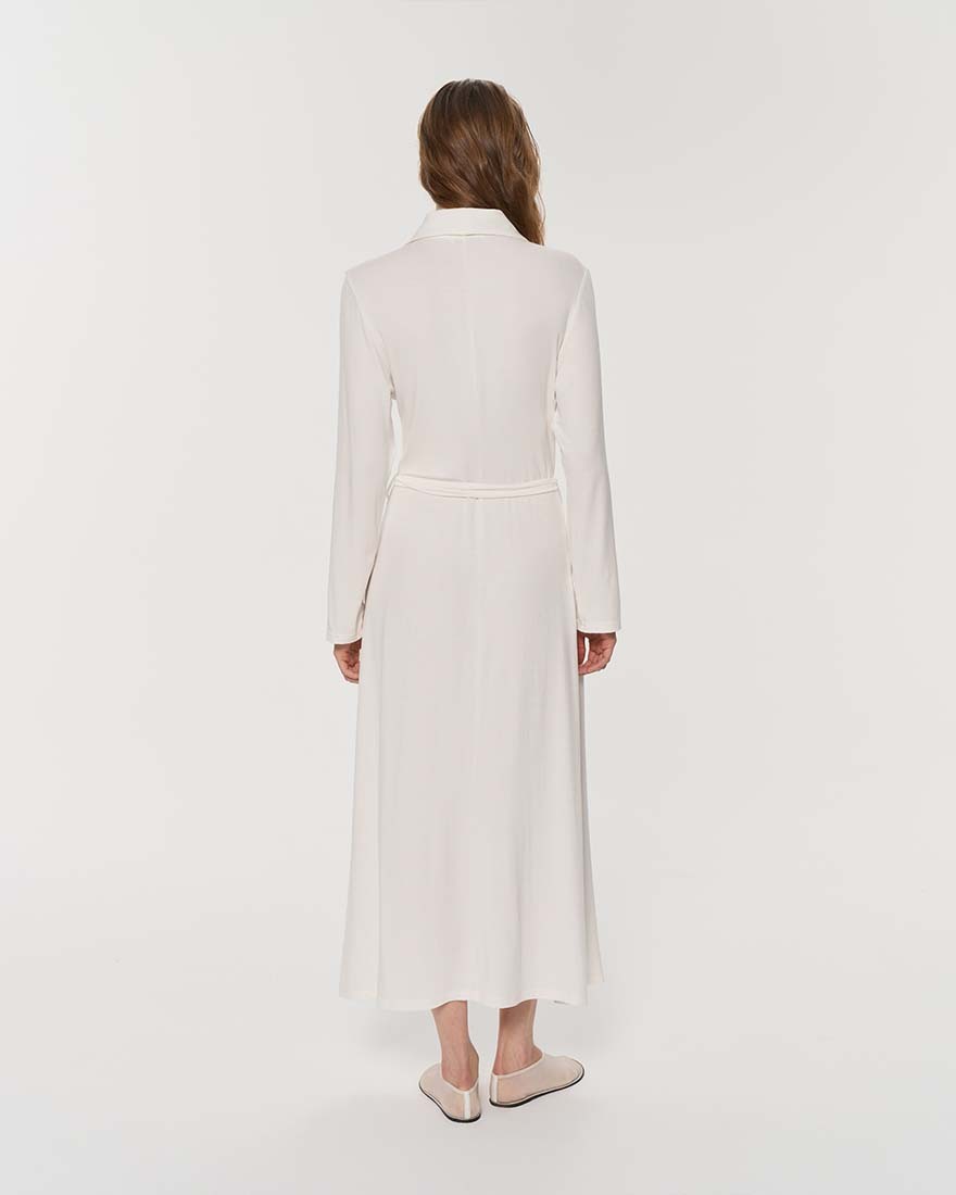 Платье-халат на поясе