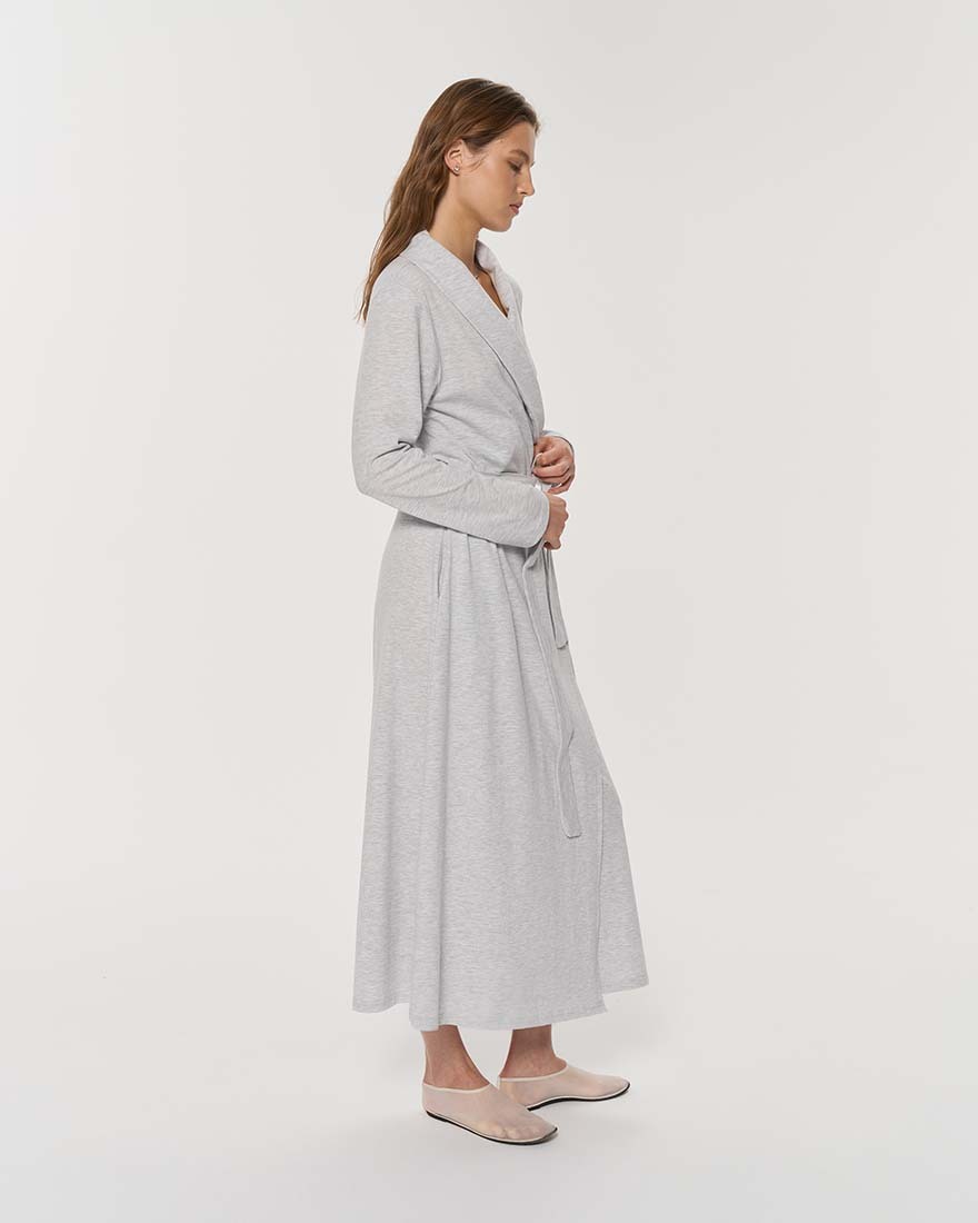 Платье-халат на поясе