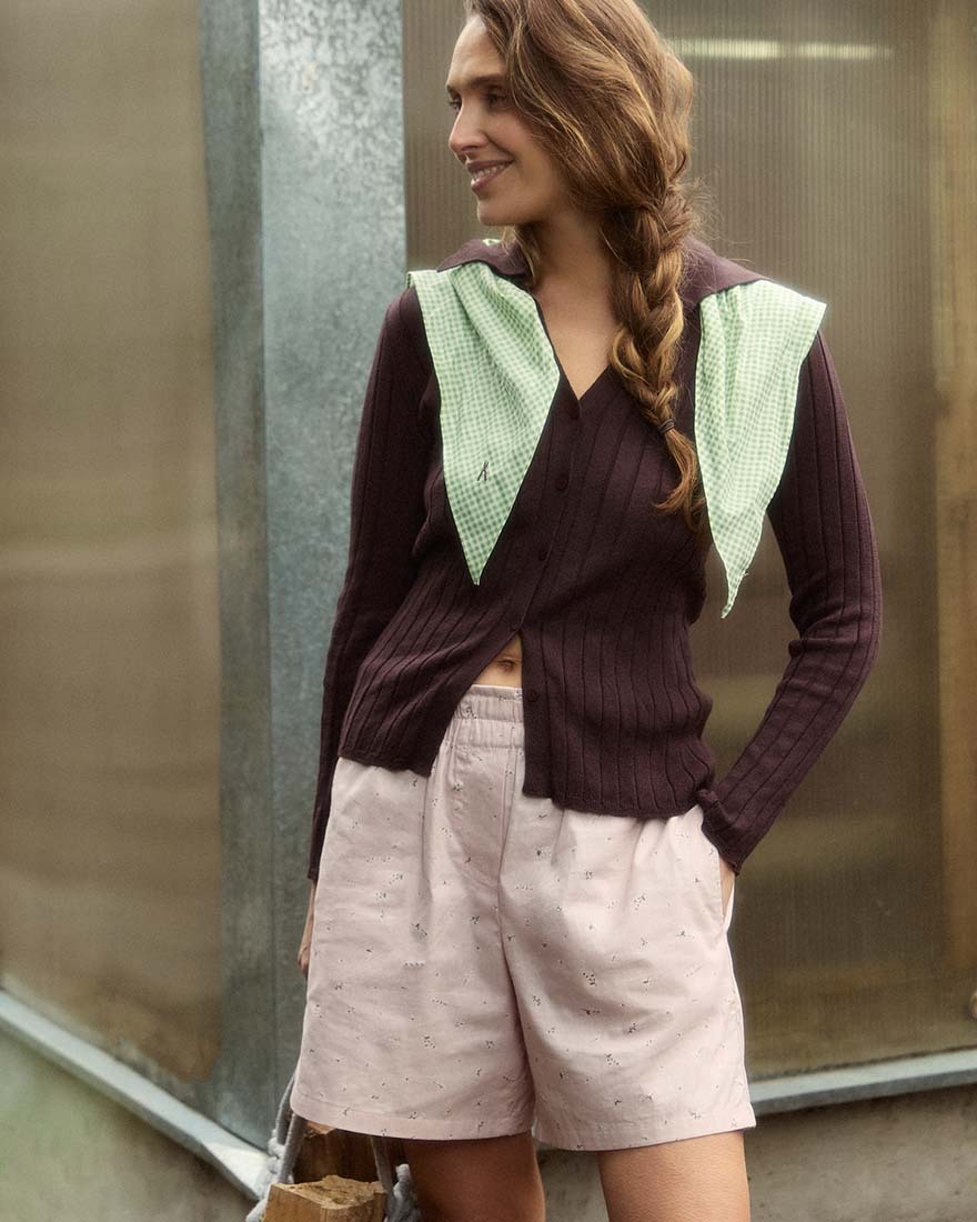 Шорты с цветочным принтом