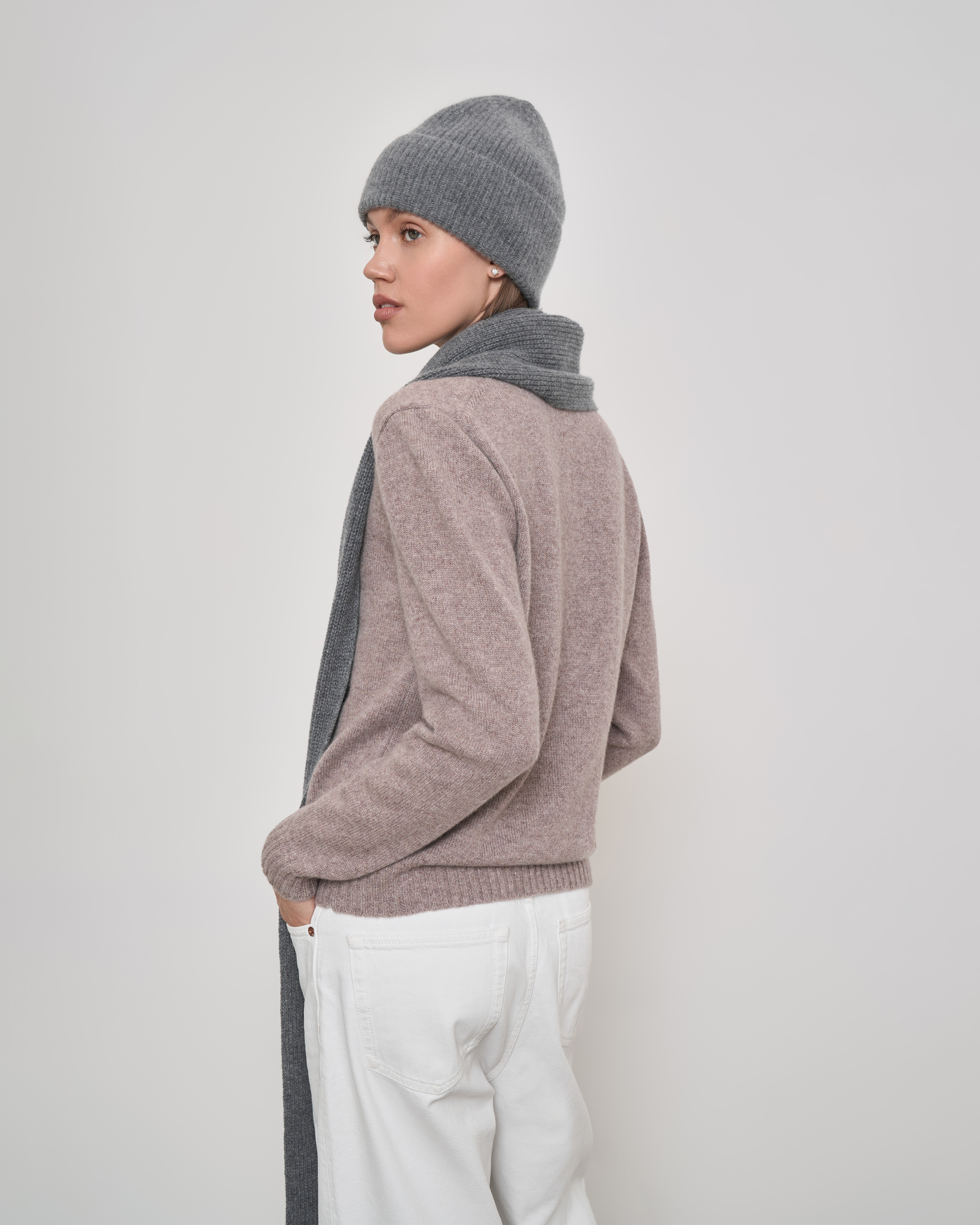 Длинный шарф из кашемира