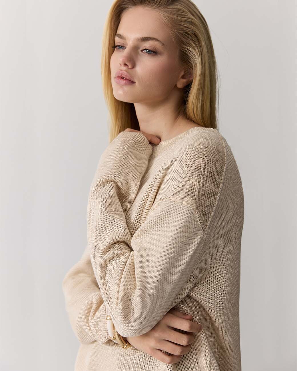 Джемпер с мягким блеском