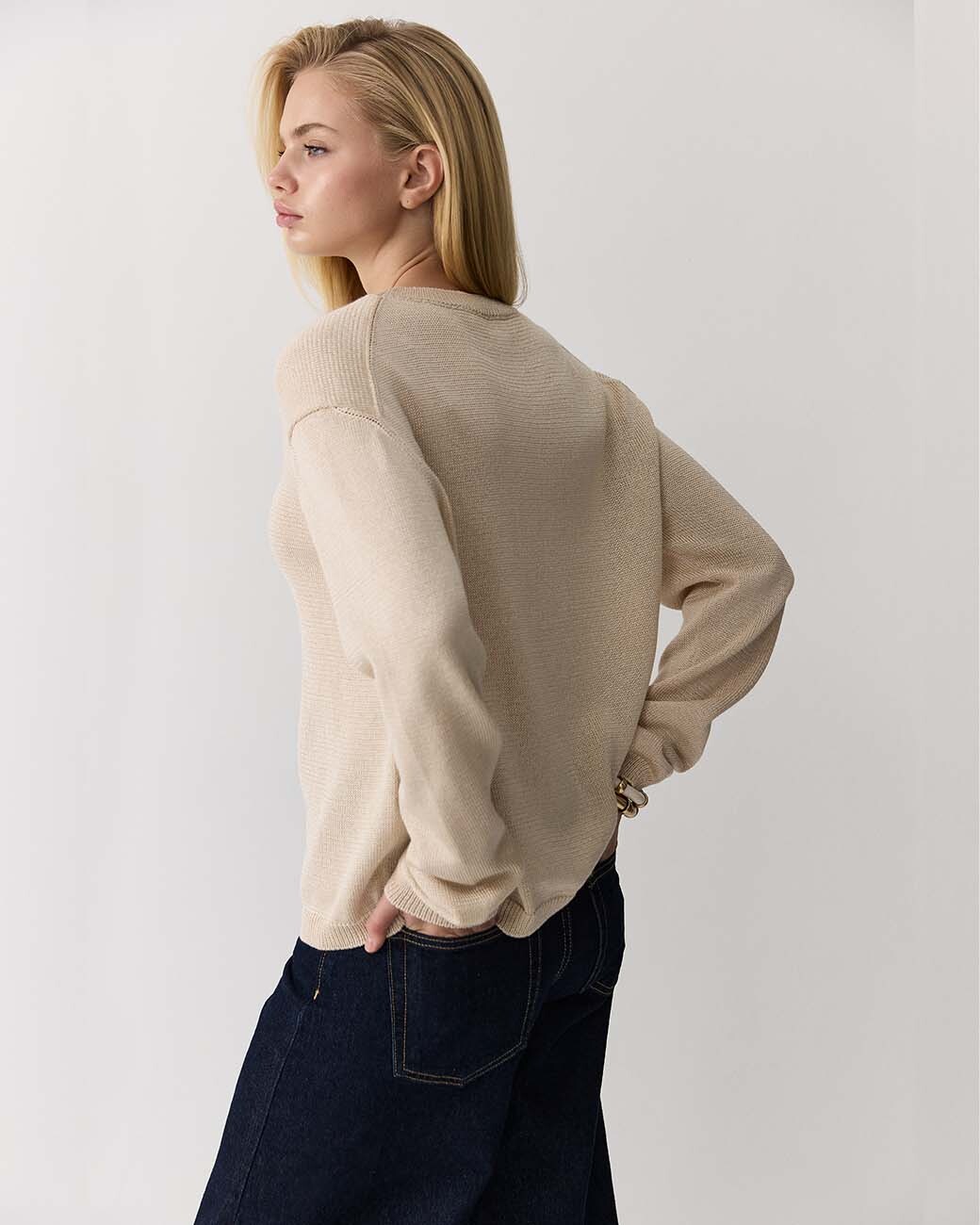 Джемпер с мягким блеском