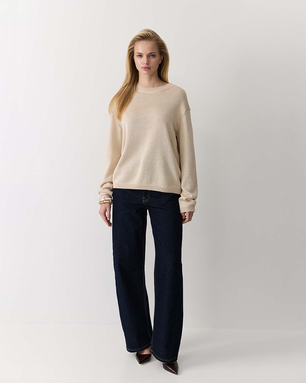 Джемпер с мягким блеском