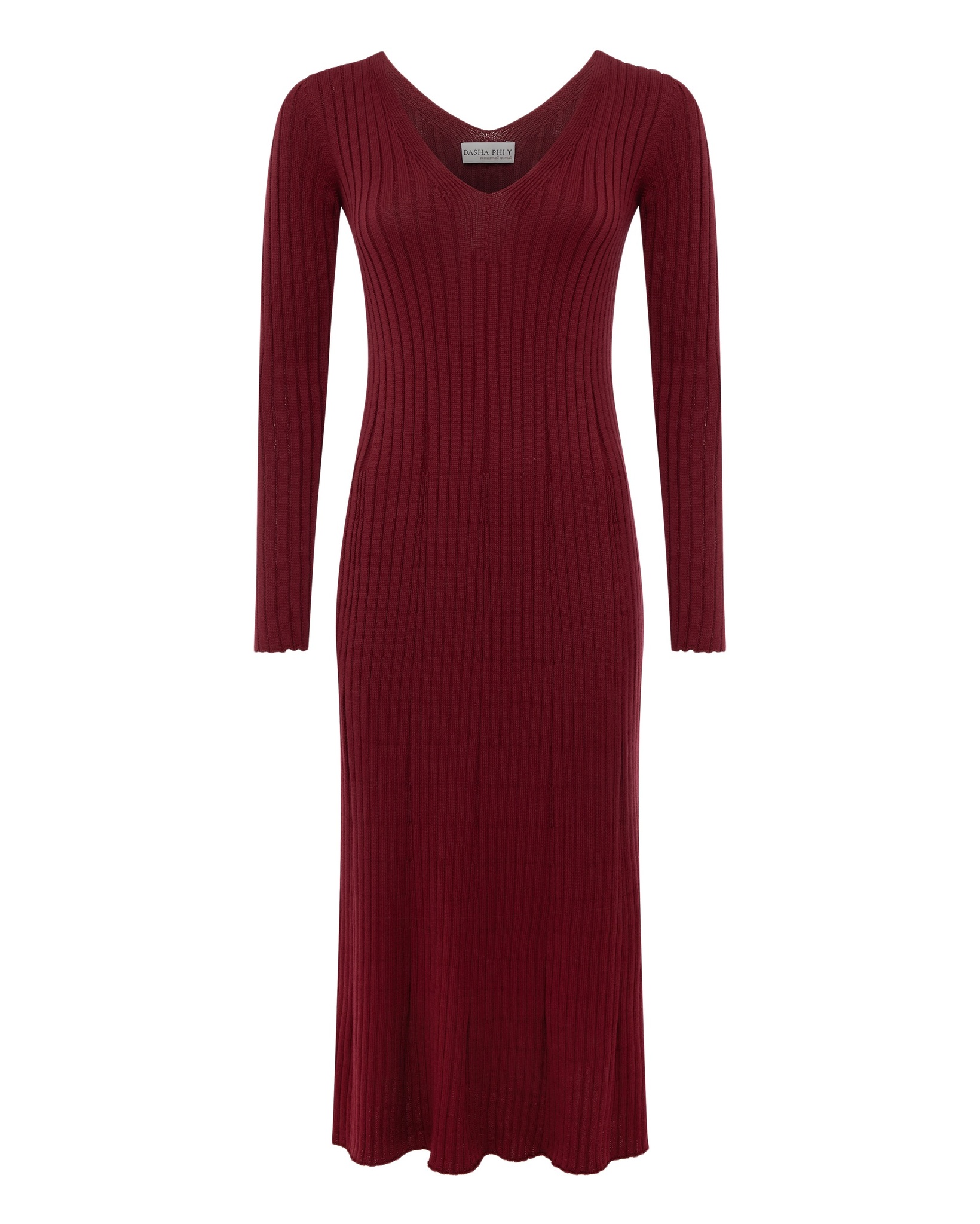 Вязаное платье из хлопка