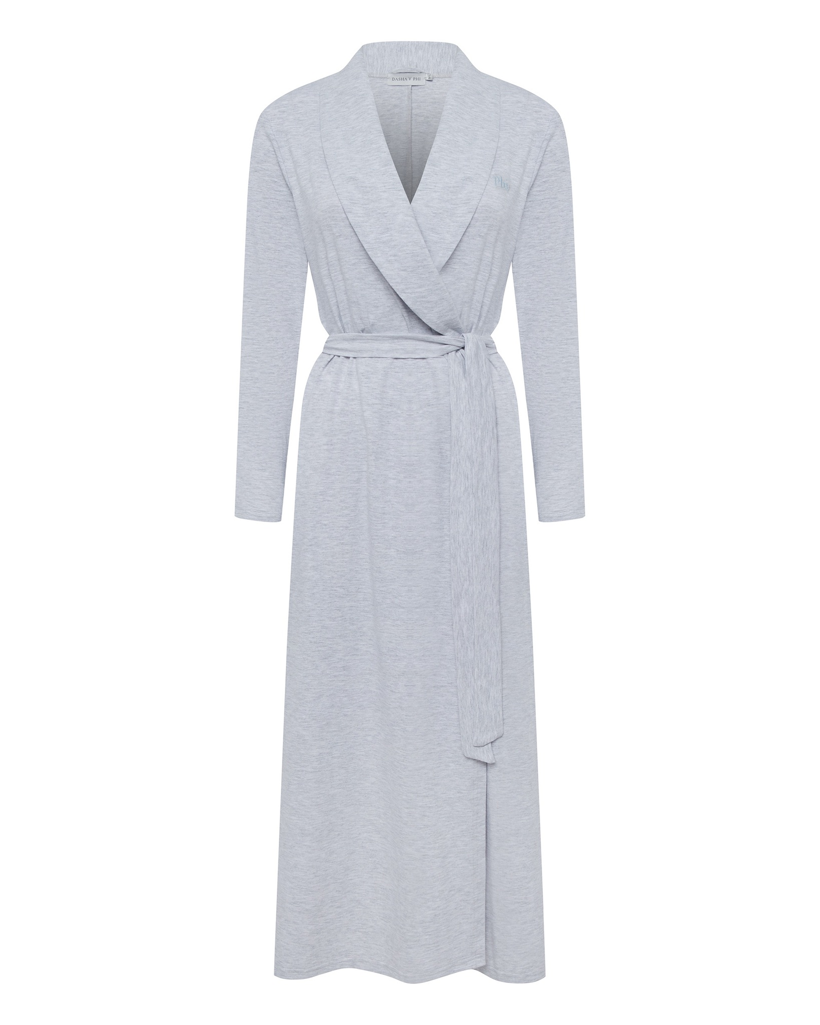 Платье-халат на поясе