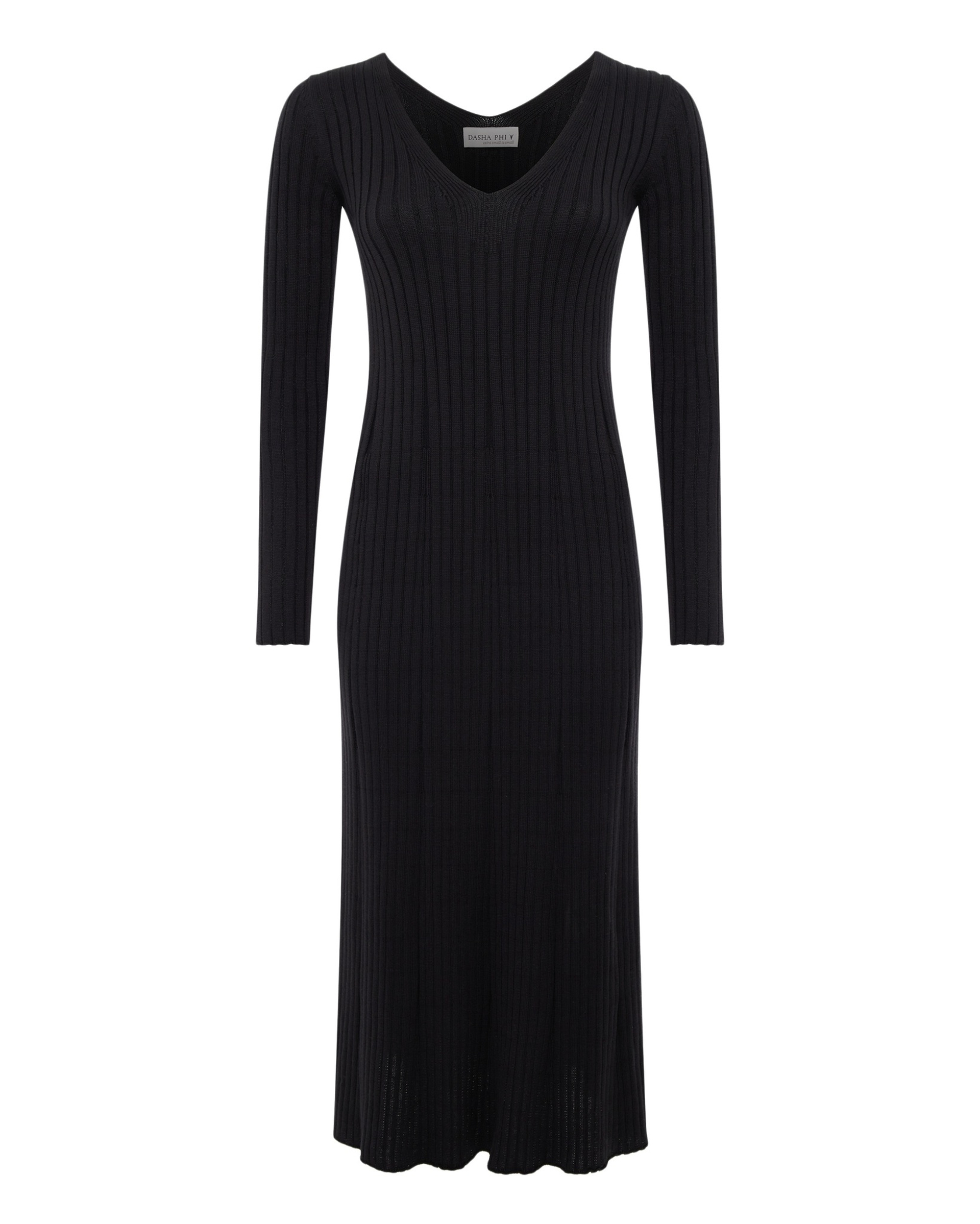 Вязаное платье из хлопка