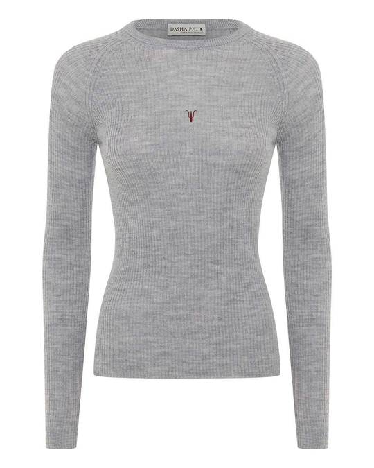 Джемпер-лапша с вышивкой