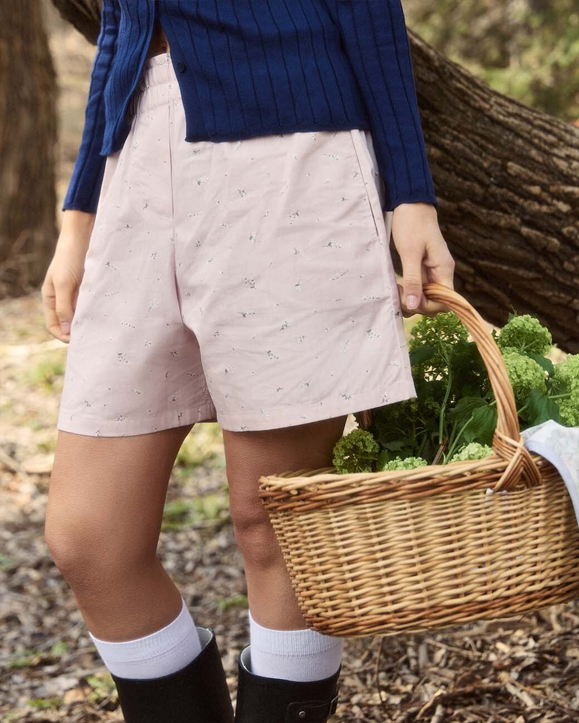 Шорты с цветочным принтом