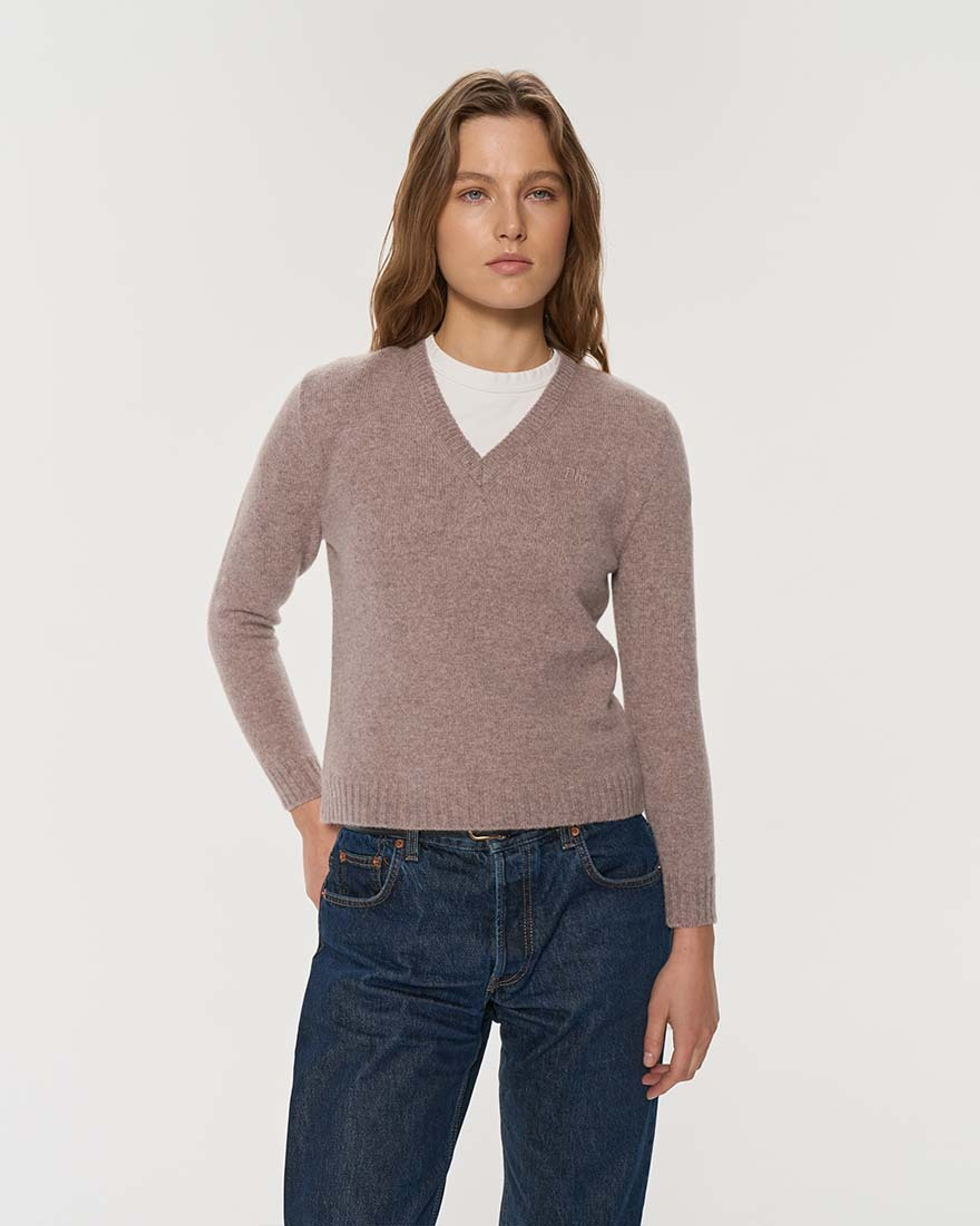 Кашемировый Phi свитер с V вырезом