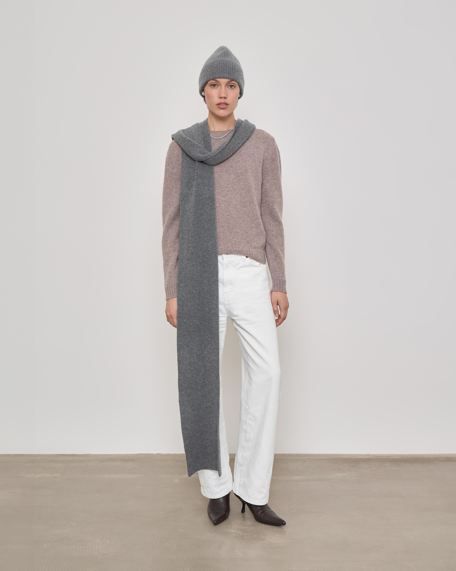 Длинный шарф из кашемира