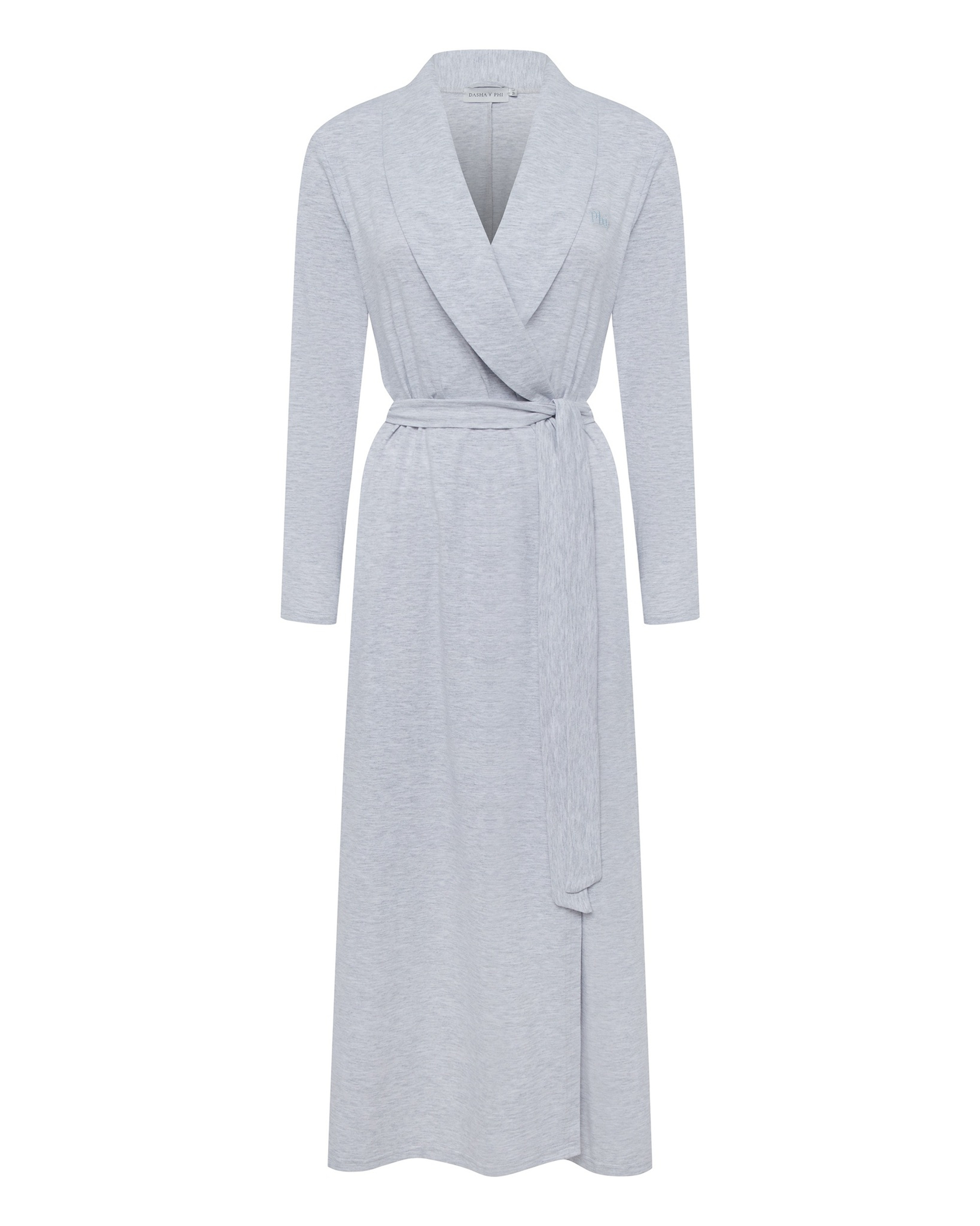 Платье-халат на поясе