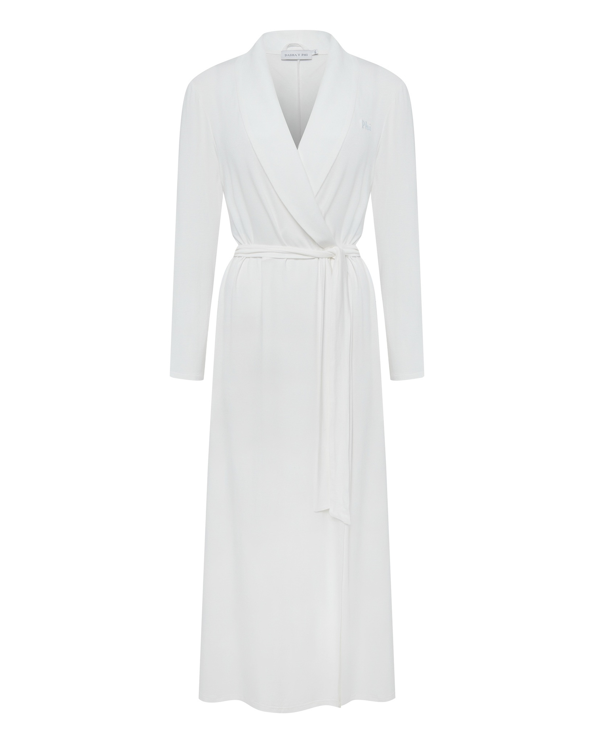 Платье-халат на поясе