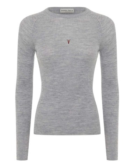 Джемпер-лапша с вышивкой