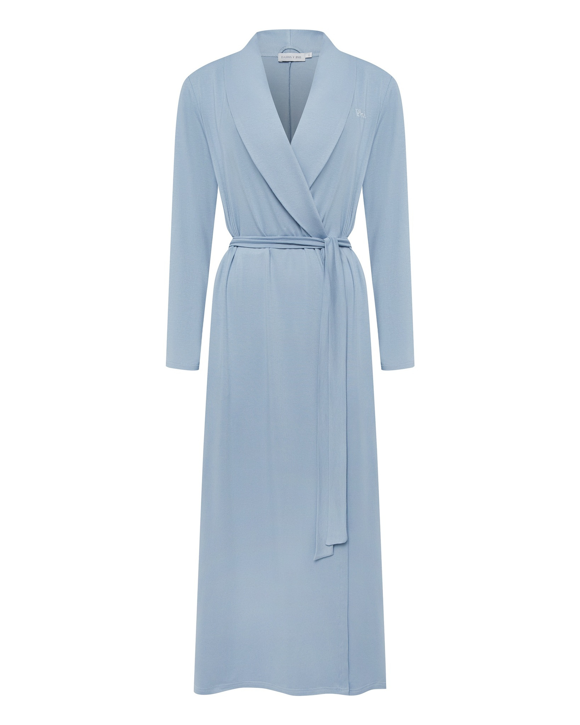 Платье-халат на поясе